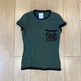 21日迄☆90s vintage versus army print t(Tシャツ(半袖/袖なし))