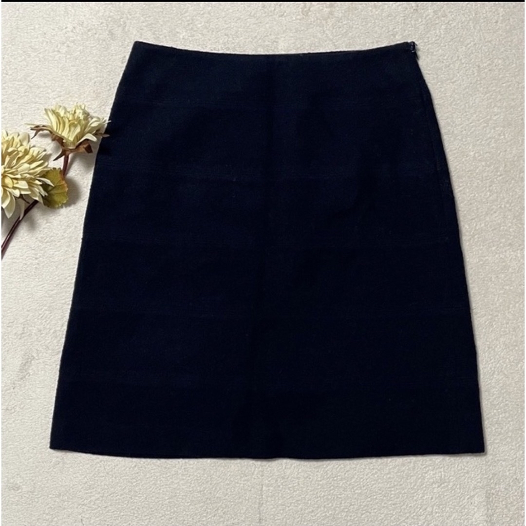 Collage(コラージュ)の大特価セール中　日本（製）COLLAGE💞膝丈スカート　紺色系　M 即発送 レディースのスカート(ミニスカート)の商品写真