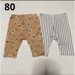 ユニクロ(UNIQLO)の【nameko様専用】ユニクロ✩レギンス✩ 七分丈✩80✩PAUL&JOE(パンツ)