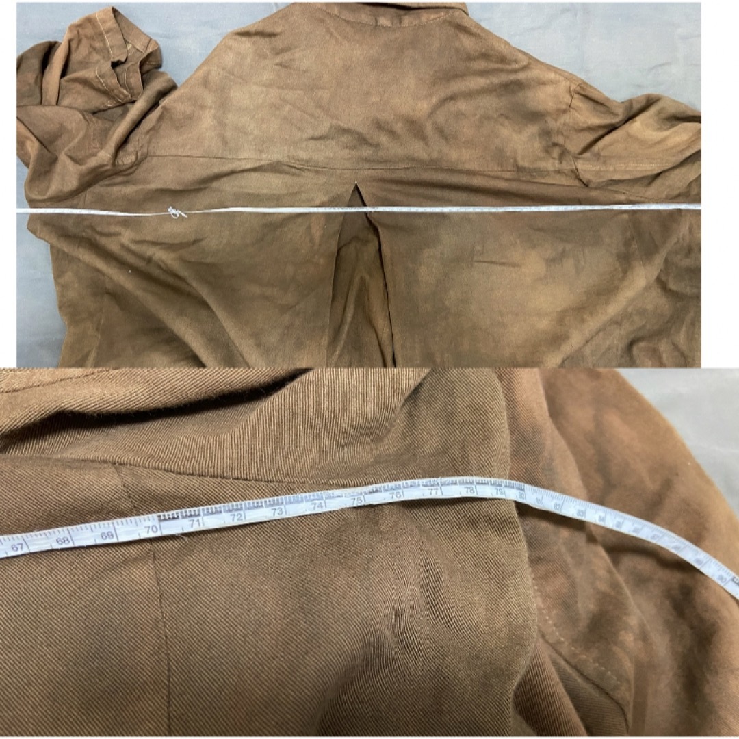 ISSEY MIYAKE(イッセイミヤケ)の"泥染め" ムラ染め Eurovintage コットンクレープステンカラーコート メンズのジャケット/アウター(ステンカラーコート)の商品写真