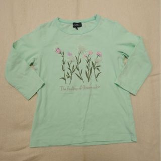 ユナイテッドアローズグリーンレーベルリラクシング(UNITED ARROWS green label relaxing)のロンＴ　七分袖　花　刺繍　キッズ(Tシャツ/カットソー)