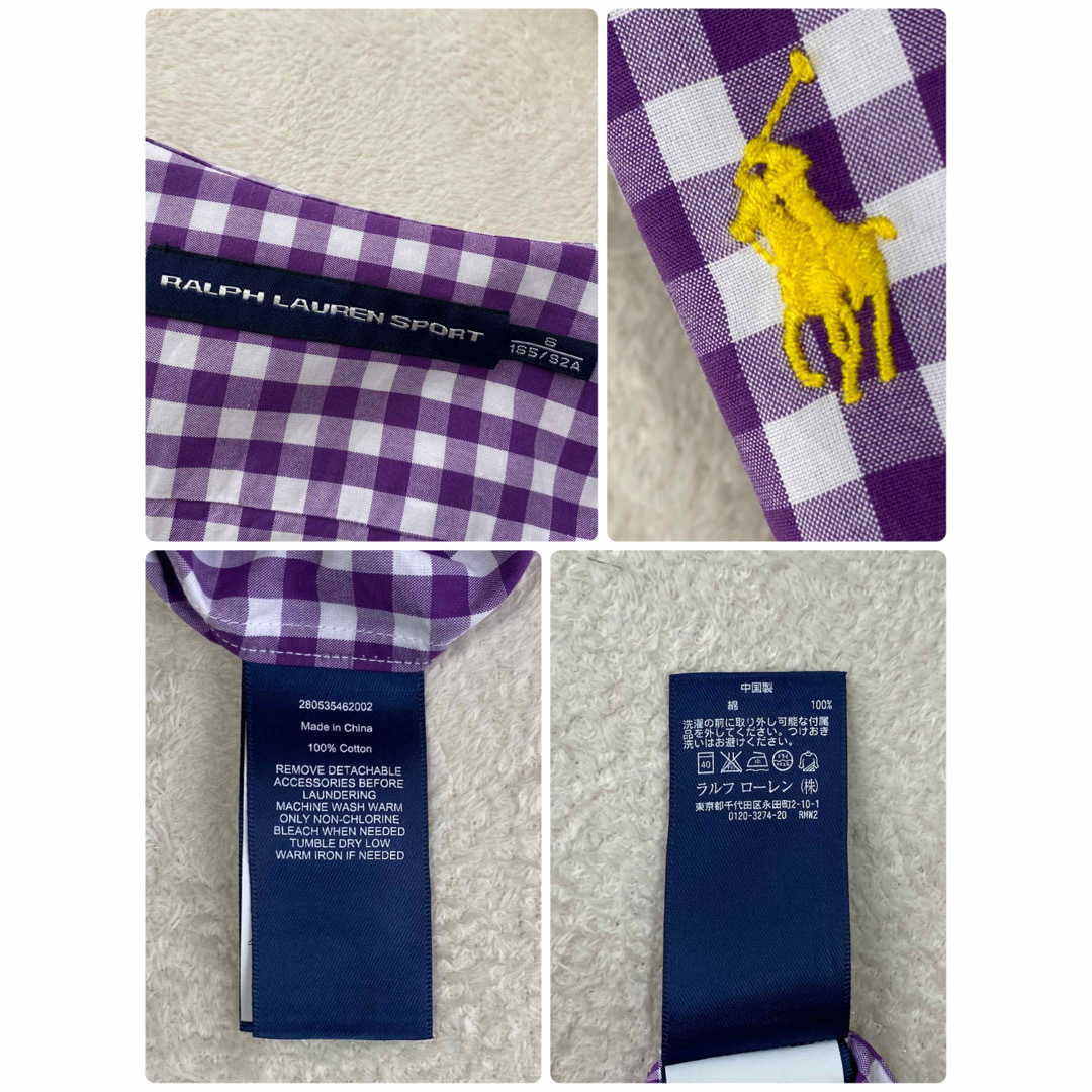 POLO RALPH LAUREN(ポロラルフローレン)の2点おまとめ　Ralph Lauren 美品　L位　ラベンダー　シャンブレー レディースのトップス(シャツ/ブラウス(長袖/七分))の商品写真