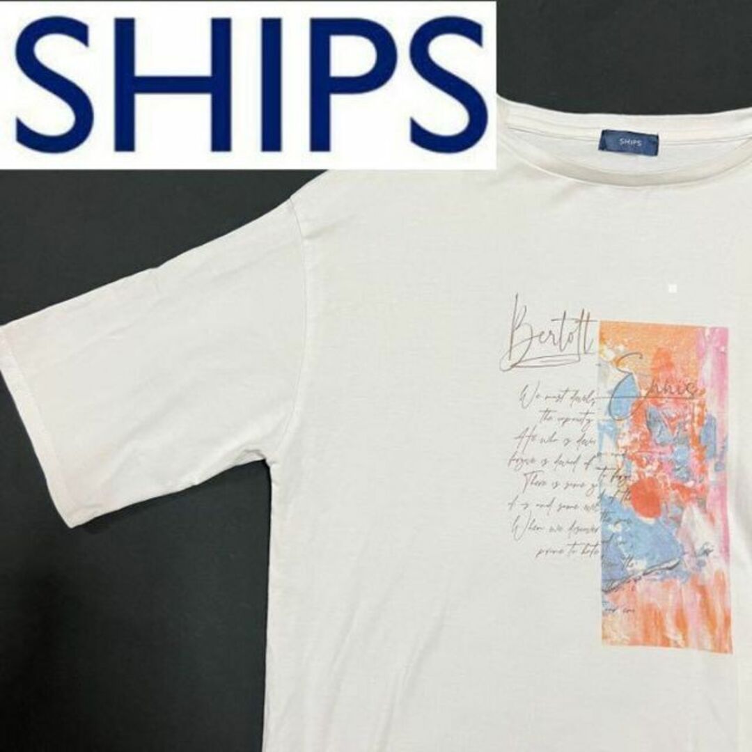 SHIPS(シップス)の美品 SHIPS 半袖Tシャツ アートTシャツ　レディース5 レディースのトップス(Tシャツ(半袖/袖なし))の商品写真
