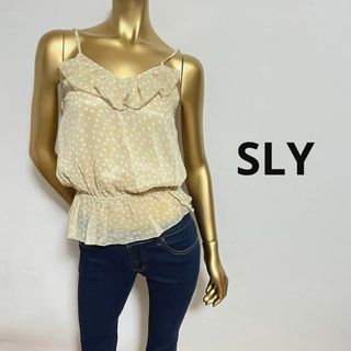 スライ(SLY)の【2683】SLY ドット ノースリーブ シャツ(シャツ/ブラウス(半袖/袖なし))