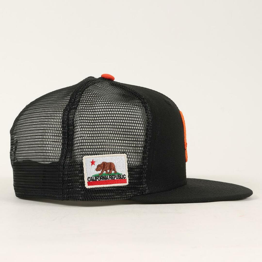 STANDARD CALIFORNIA スタンダードカリフォルニア キャップ NEW ERA ニューエラ SDロゴ 6パネル メッシュキャップ 59FIFTY LOGO MESH CAP 20SS ブラック 黒 7 1/4(57.7cm) 帽子 シンプル ブランド 【メンズ】【美品】【R052】