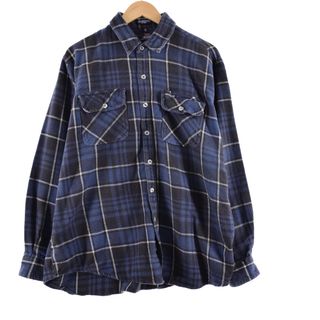 ディッキーズ(Dickies)の古着 ディッキーズ Dickies チェック柄 長袖 ヘビーネルシャツ メンズXL /eaa346394(シャツ)