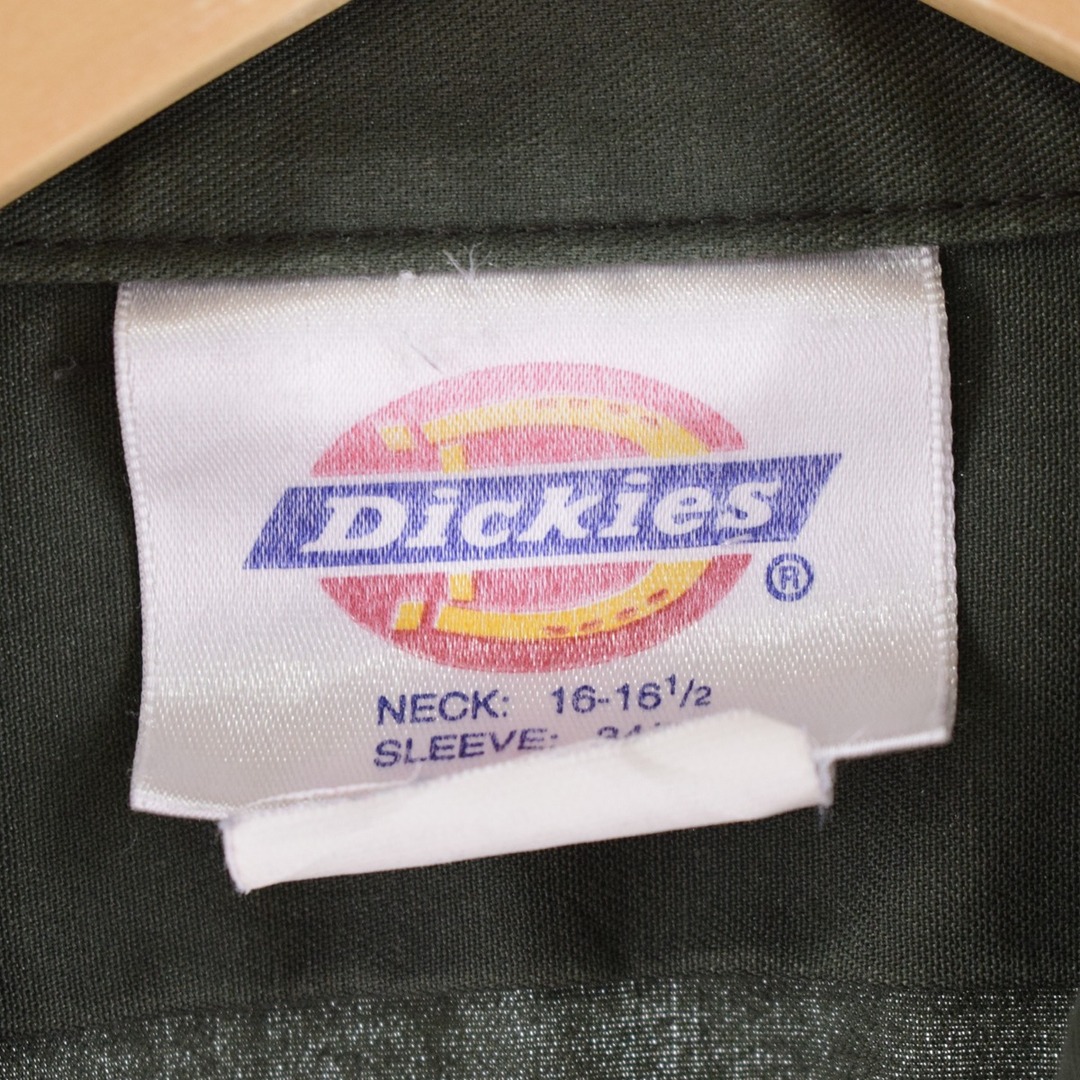 Dickies(ディッキーズ)の古着 ディッキーズ Dickies 長袖 ワークシャツ USA製 メンズL /eaa336356 メンズのトップス(シャツ)の商品写真