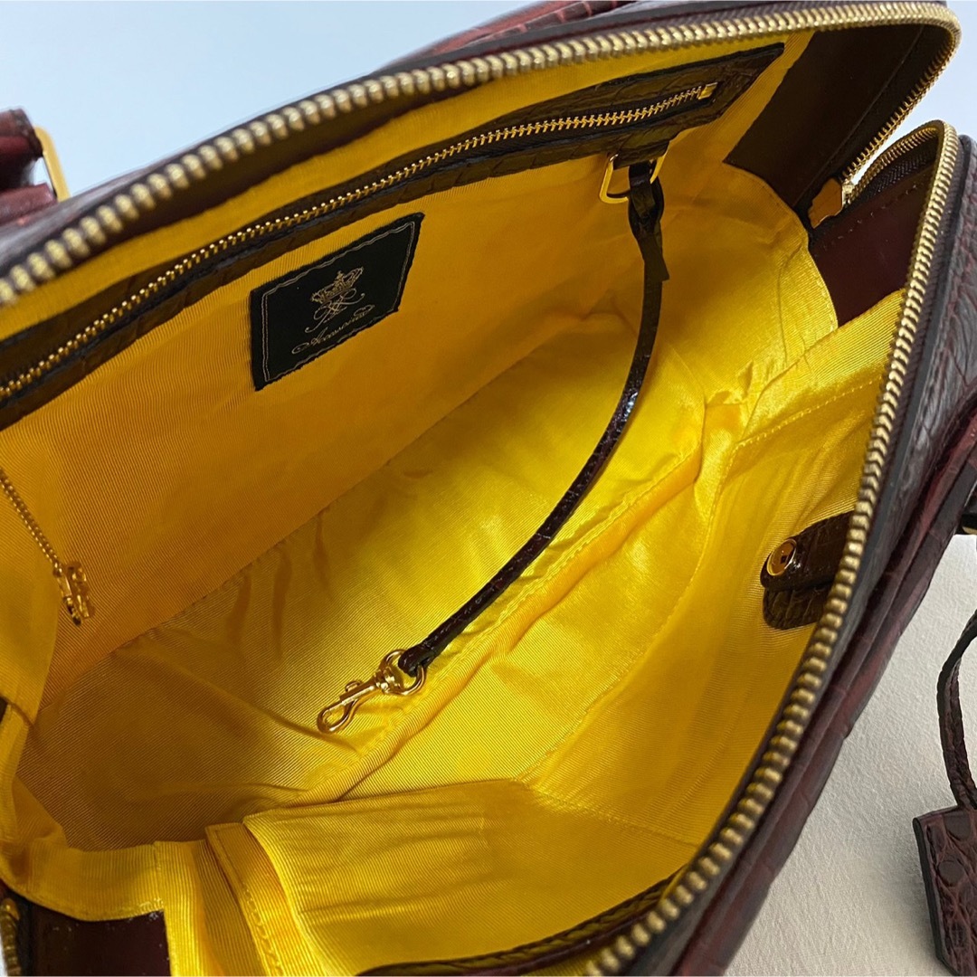 A.D.M.J. - ADMJ Accessoires クロコ型押し ハンドバッグ ボストン
