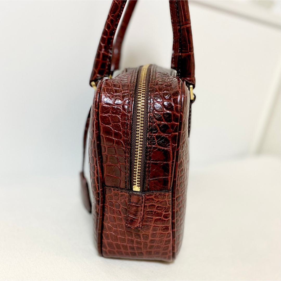 A.D.M.J. - ADMJ Accessoires クロコ型押し ハンドバッグ ボストン