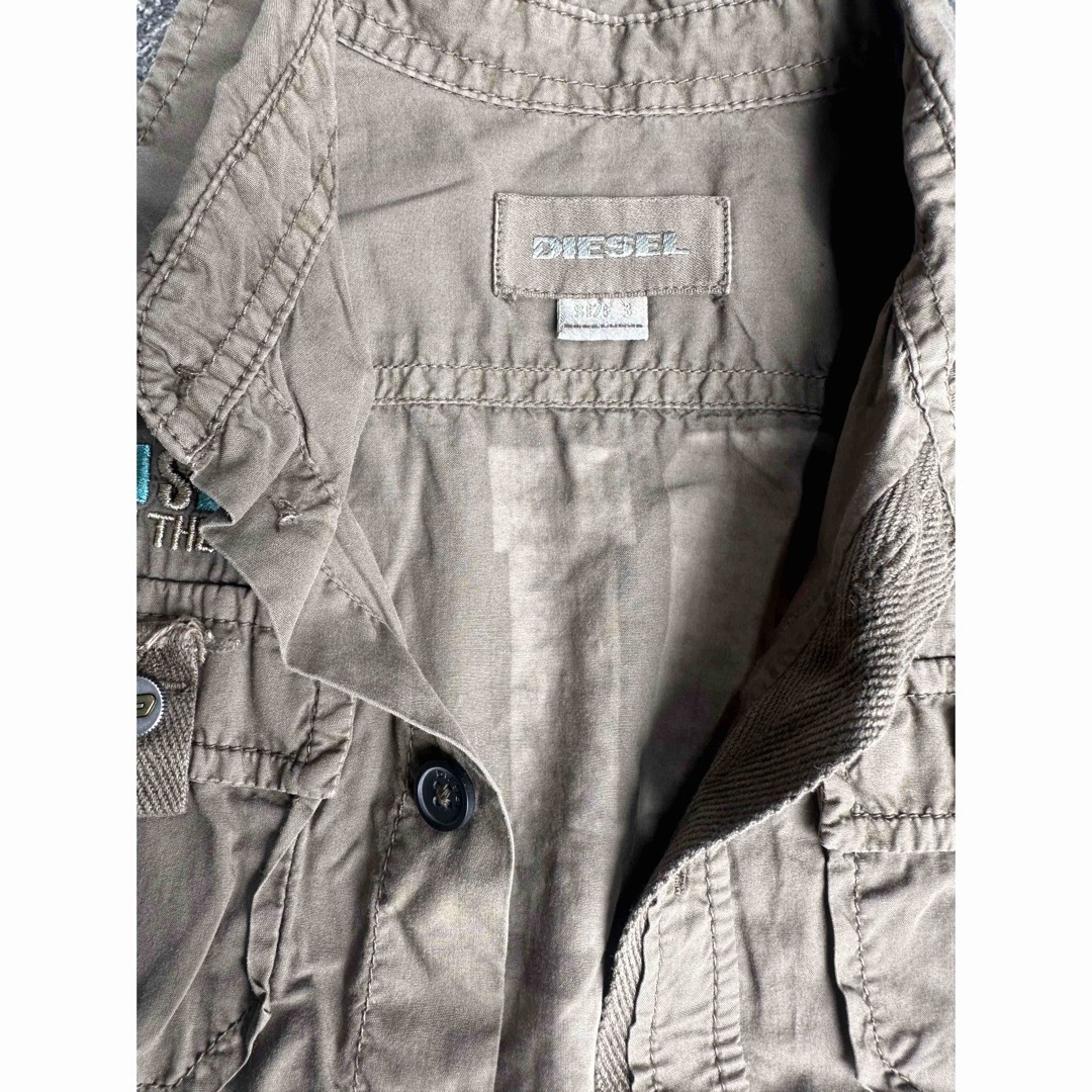 DIESEL(ディーゼル)のDIESEL KID ミリタリー  シャツ キッズ/ベビー/マタニティのキッズ服男の子用(90cm~)(Tシャツ/カットソー)の商品写真