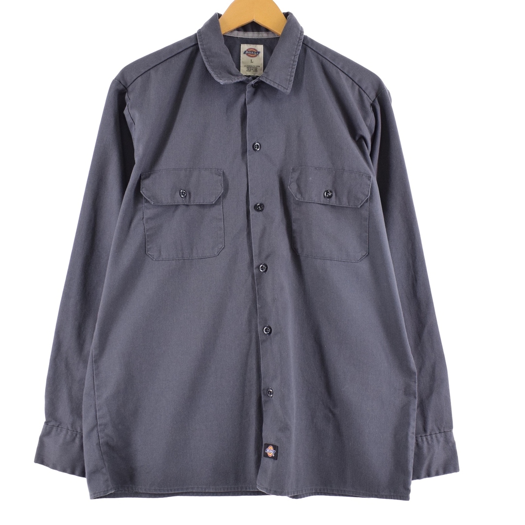 ディッキーズ Dickies 長袖 ワークシャツ メンズL /eaa345313