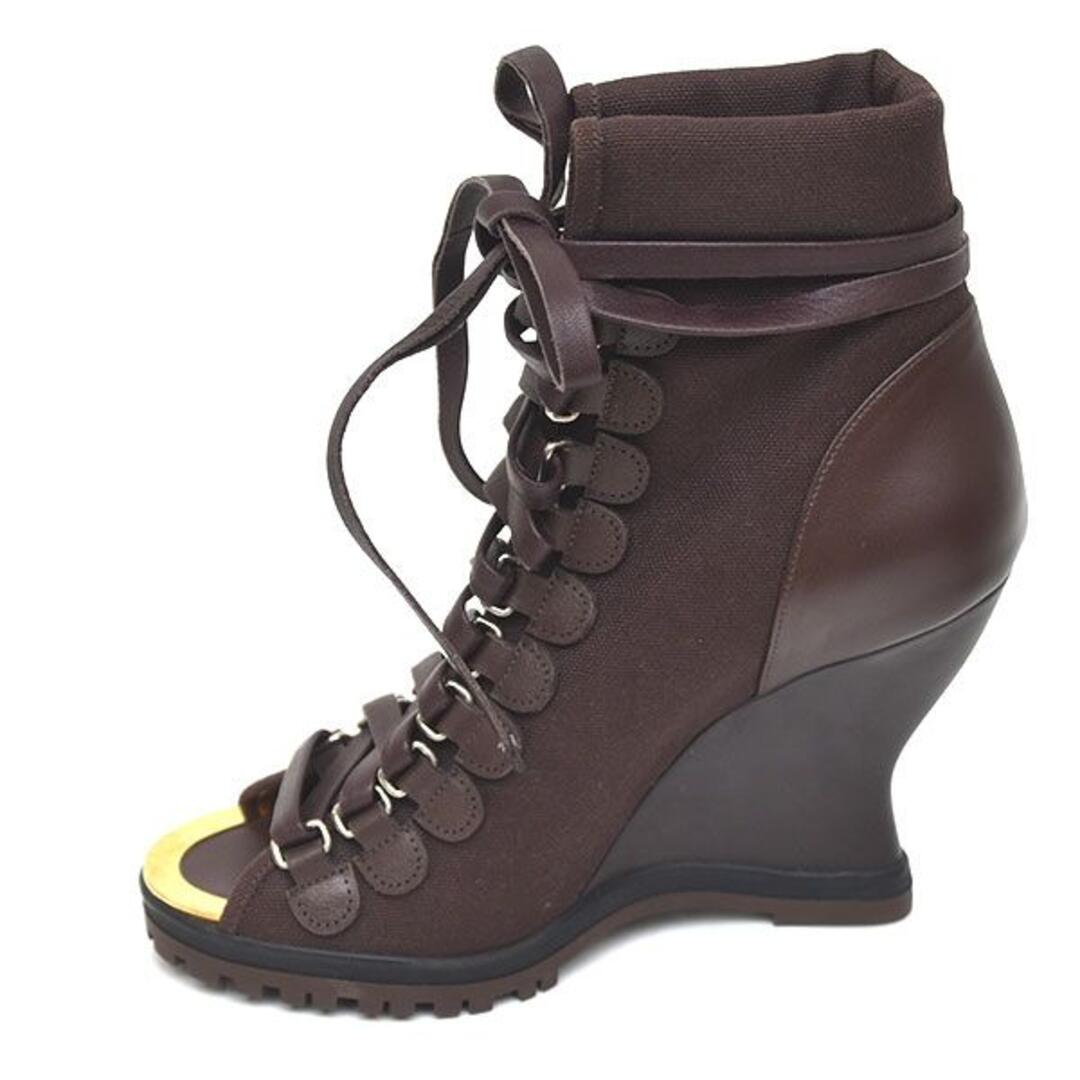 Chloe - 新品♪クロエ メタルトゥ ウェッジソール ブーツ サンダル 36