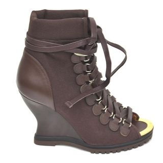 Chloe - 新品♪クロエ メタルトゥ ウェッジソール ブーツ サンダル 36