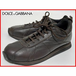 ドルチェアンドガッバーナ(DOLCE&GABBANA)のドルチェ&ガッバーナ 42≒27cm スニーカー ダークブラウン jtl(スニーカー)