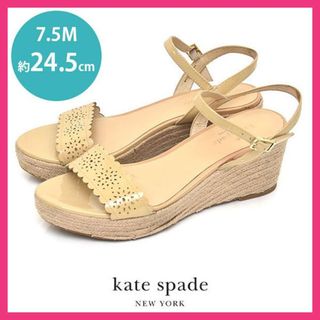 ケイトスペードニューヨーク(kate spade new york)のケイトスペード ストラップ サンダル エスパドリーユ 7.5M(約24.5cm)(サンダル)