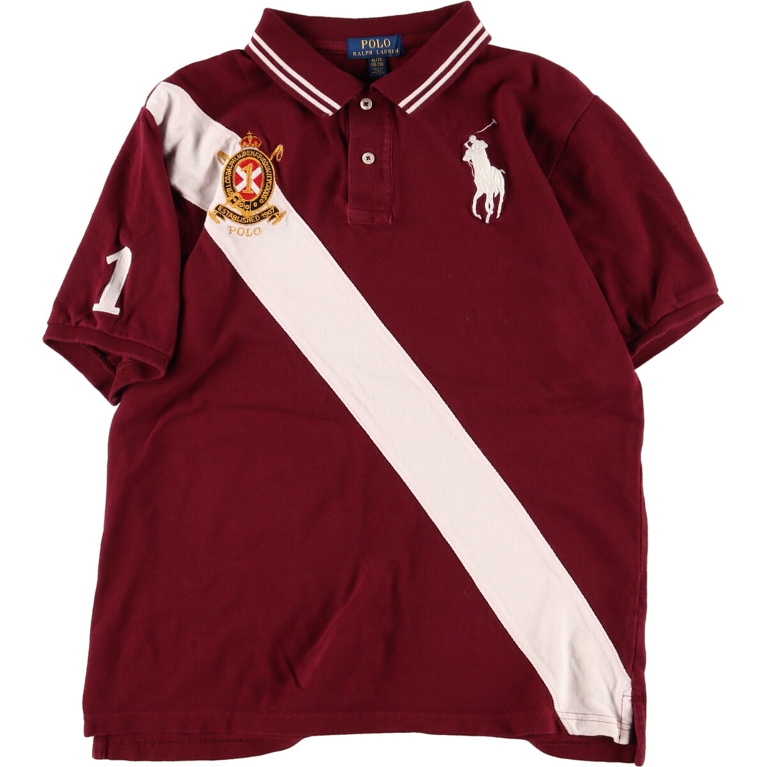 Ralph Lauren(ラルフローレン)の古着 ラルフローレン Ralph Lauren POLO RALPH LAUREN 刺繍入り 半袖 ポロシャツ レディースL /eaa346576 レディースのトップス(ポロシャツ)の商品写真