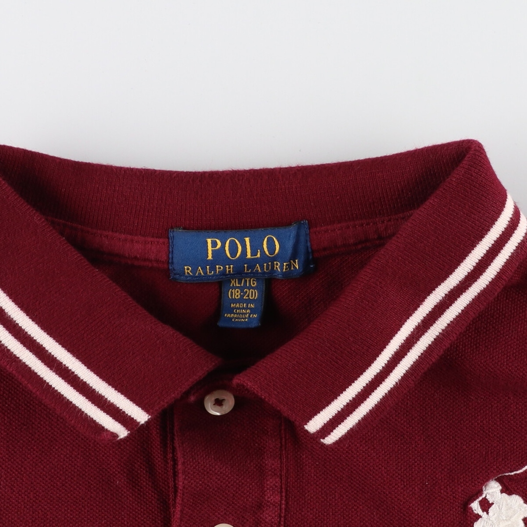 Ralph Lauren(ラルフローレン)の古着 ラルフローレン Ralph Lauren POLO RALPH LAUREN 刺繍入り 半袖 ポロシャツ レディースL /eaa346576 レディースのトップス(ポロシャツ)の商品写真