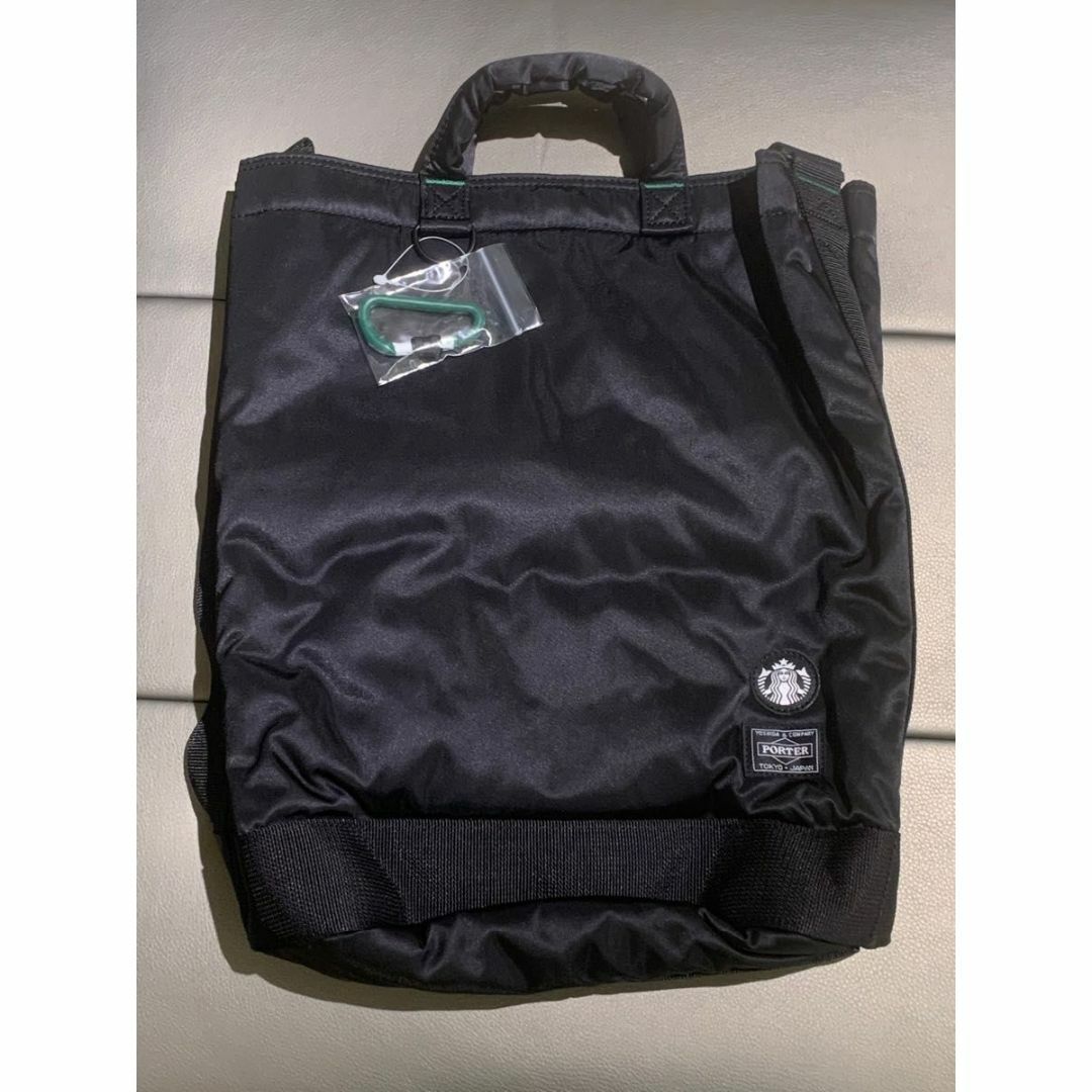 PORTER - スターバックス x ポーター ドラムバッグ 黒 Lサイズ 新品