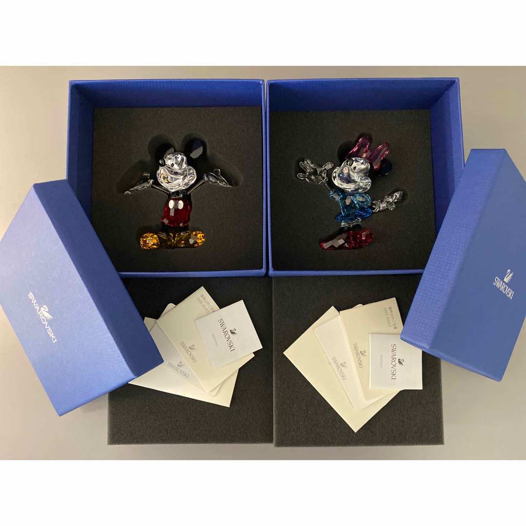 スワロフスキー ディズニー ミッキーマウス & ミニーマウス オブジェ