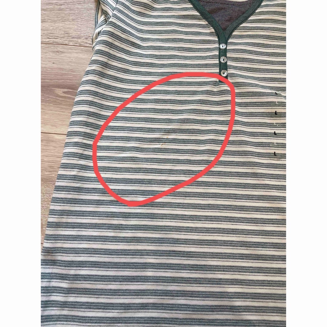 ボーダートップス　半袖 メンズのトップス(Tシャツ/カットソー(半袖/袖なし))の商品写真