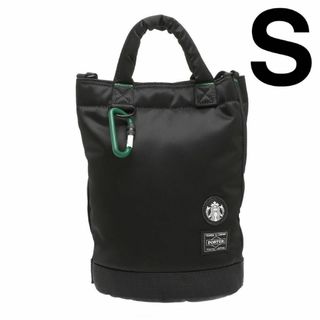 ポーター(PORTER)のスターバックス x ポーター ドラムバッグ　黒　Sサイズ　新品　porter (ショルダーバッグ)