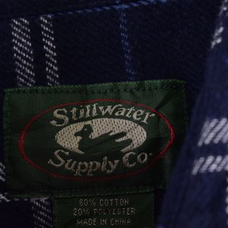 StillWater Supply Co. チェック柄 長袖 フランネルシャツ メンズL /eaa368392