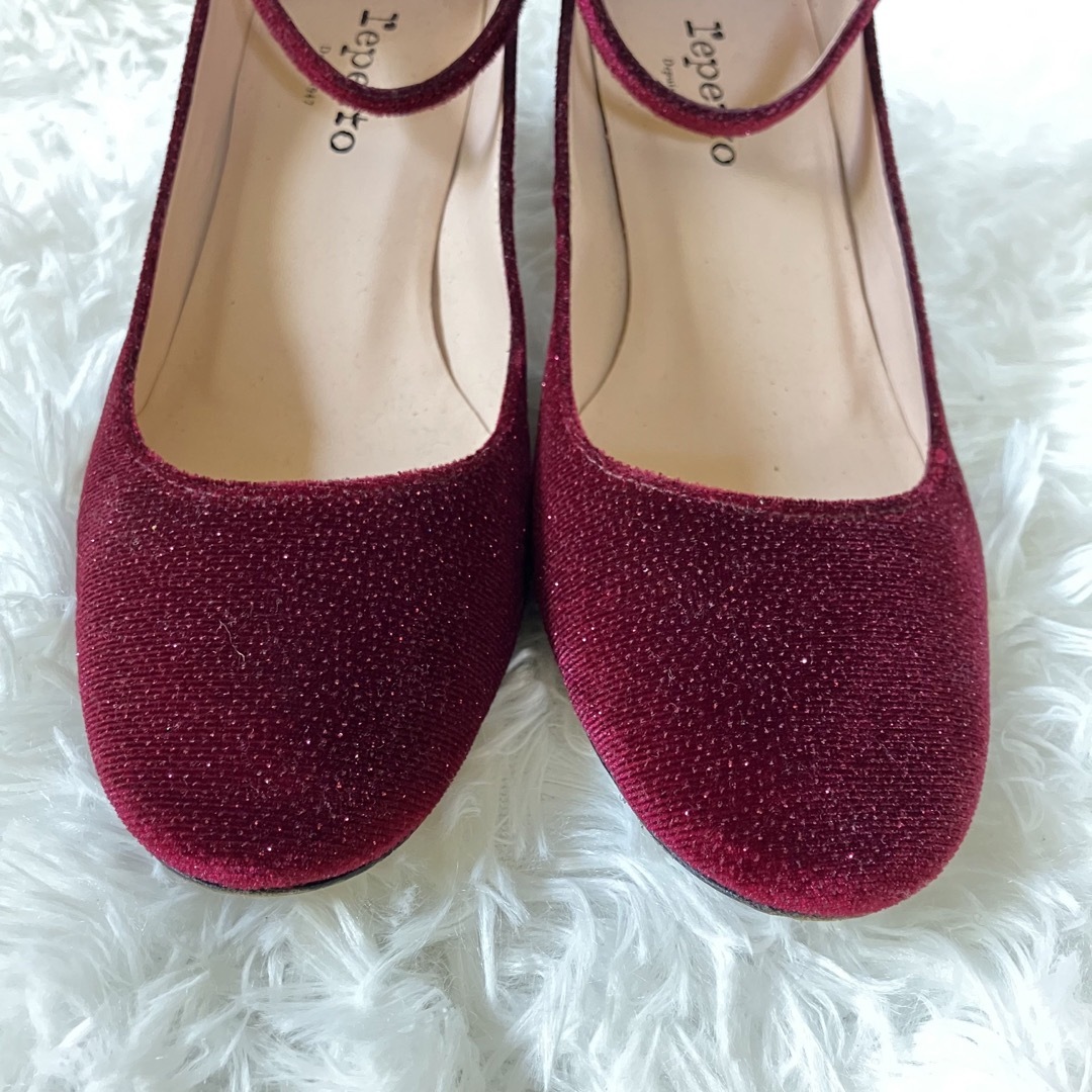 repetto(レペット)の【美品】repetto アンクルストラップ パンプス　size22.5cm レディースの靴/シューズ(ハイヒール/パンプス)の商品写真