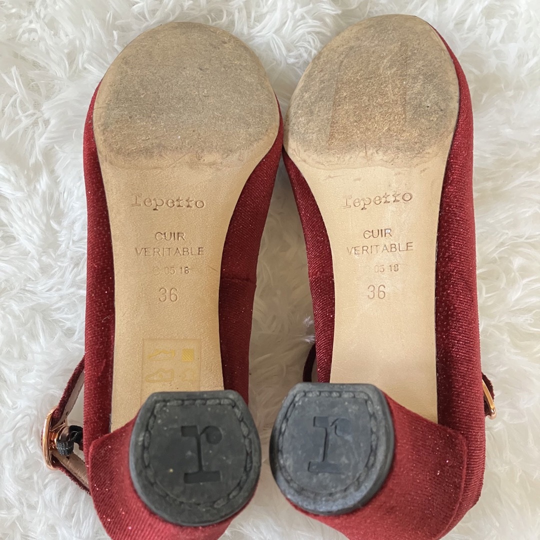 repetto(レペット)の【美品】repetto アンクルストラップ パンプス　size22.5cm レディースの靴/シューズ(ハイヒール/パンプス)の商品写真