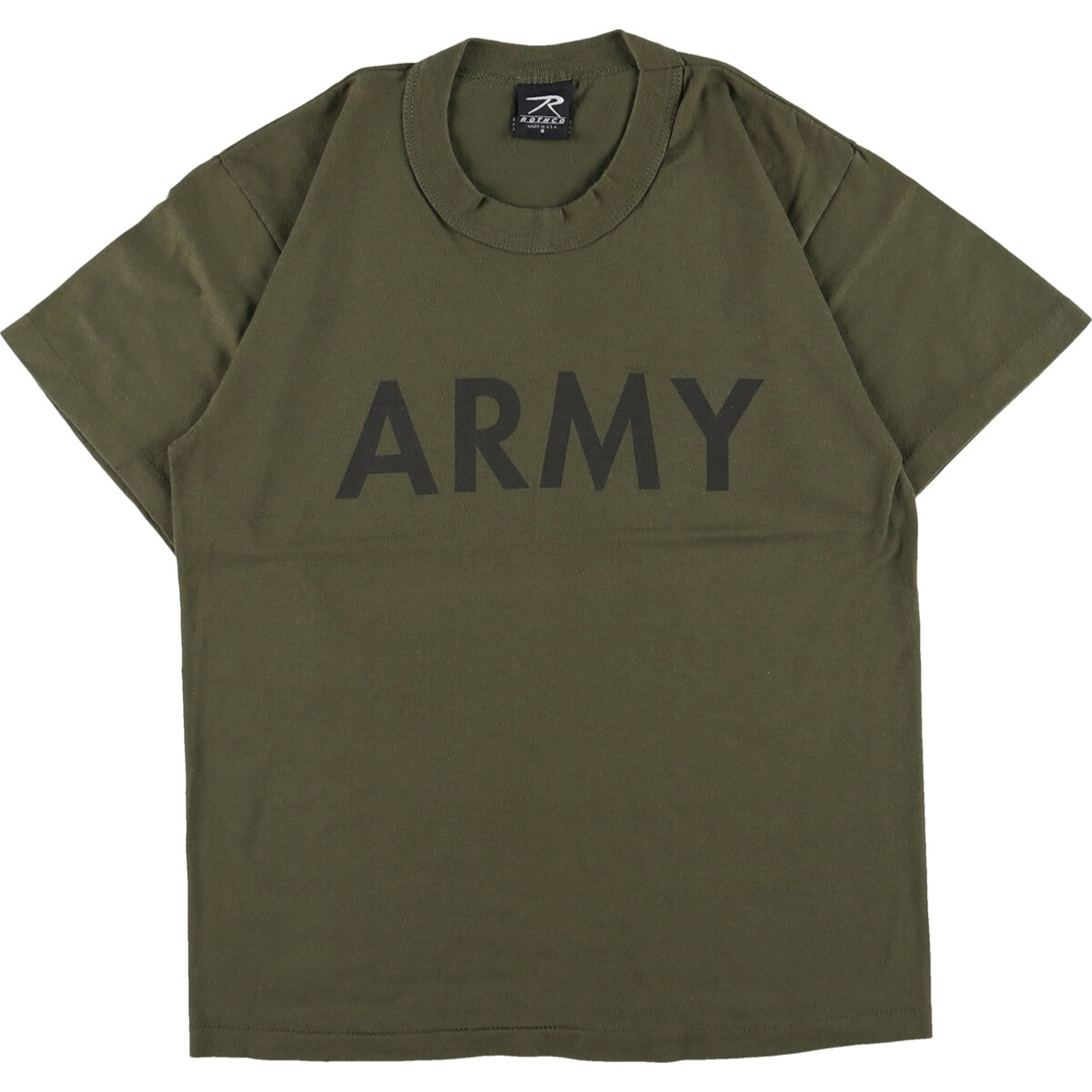 80年代 ロスコ ROTHCO ARMY プリントTシャツ USA製 レディースS ヴィンテージ /eaa345584