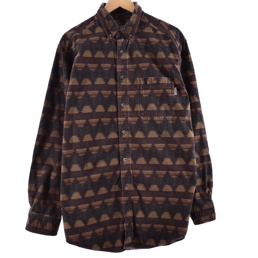 ウールリッチ WOOLRICH ネイティブ柄 総柄 長袖 ボタンダウン ヘビーネルシャツ メンズXL /eaa347929