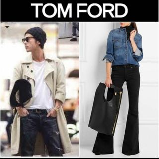 ✨美品✨TOMFORD サイドファスナー 2wayクラッチバッグ ポーチ付き　黒