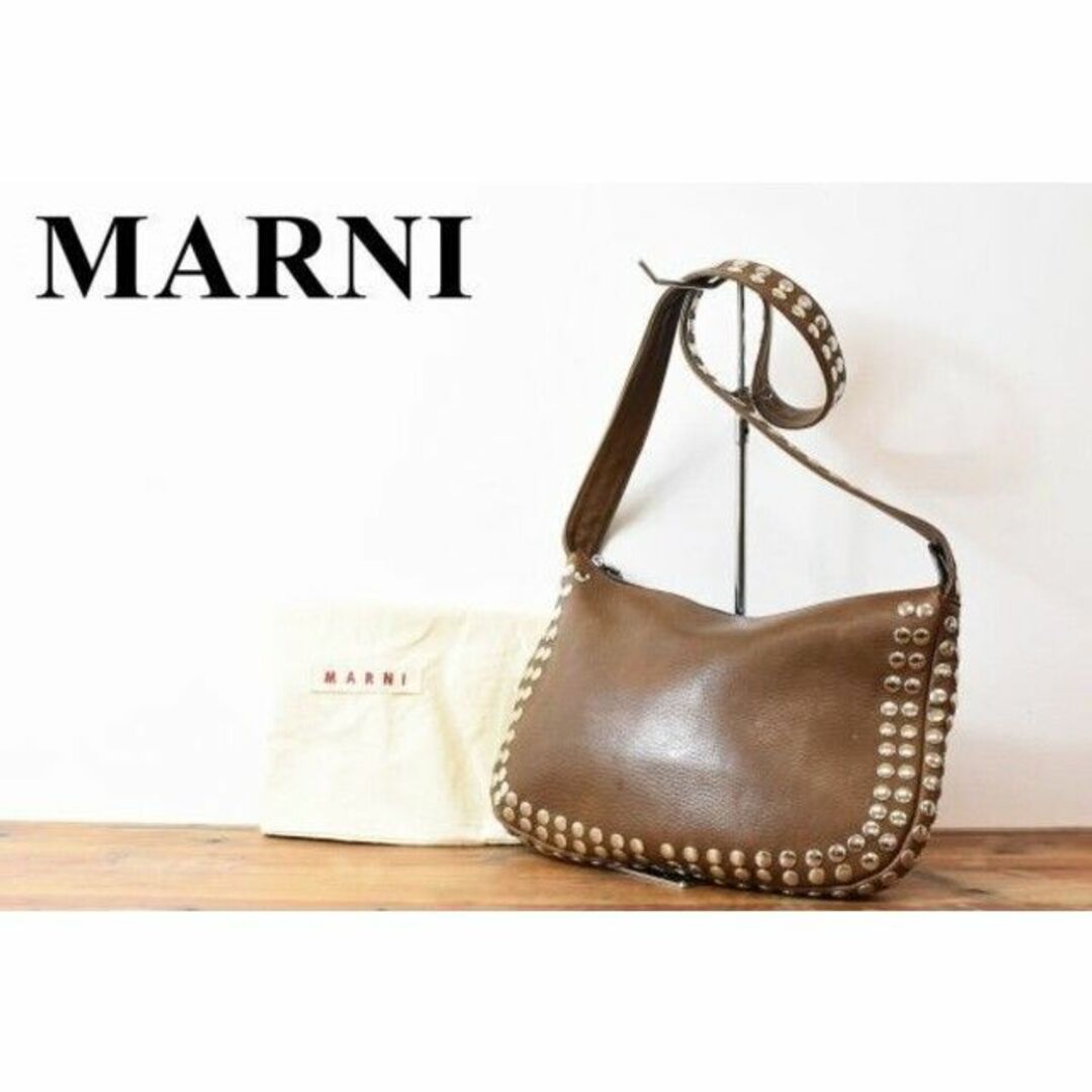 SL AQ0001 高級 MARNI マルニ レディース レザー セミ