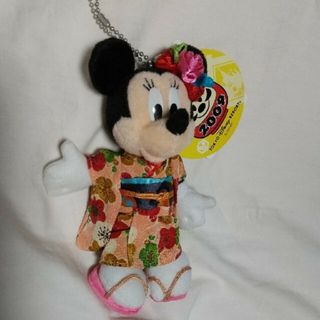 ディズニー(Disney)のミニー ぬいぐるみバッジ 2009 新年(キャラクターグッズ)