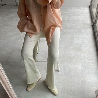 Nokcha relaxy lib pants ivory ノクチャ 完売品(カジュアルパンツ)