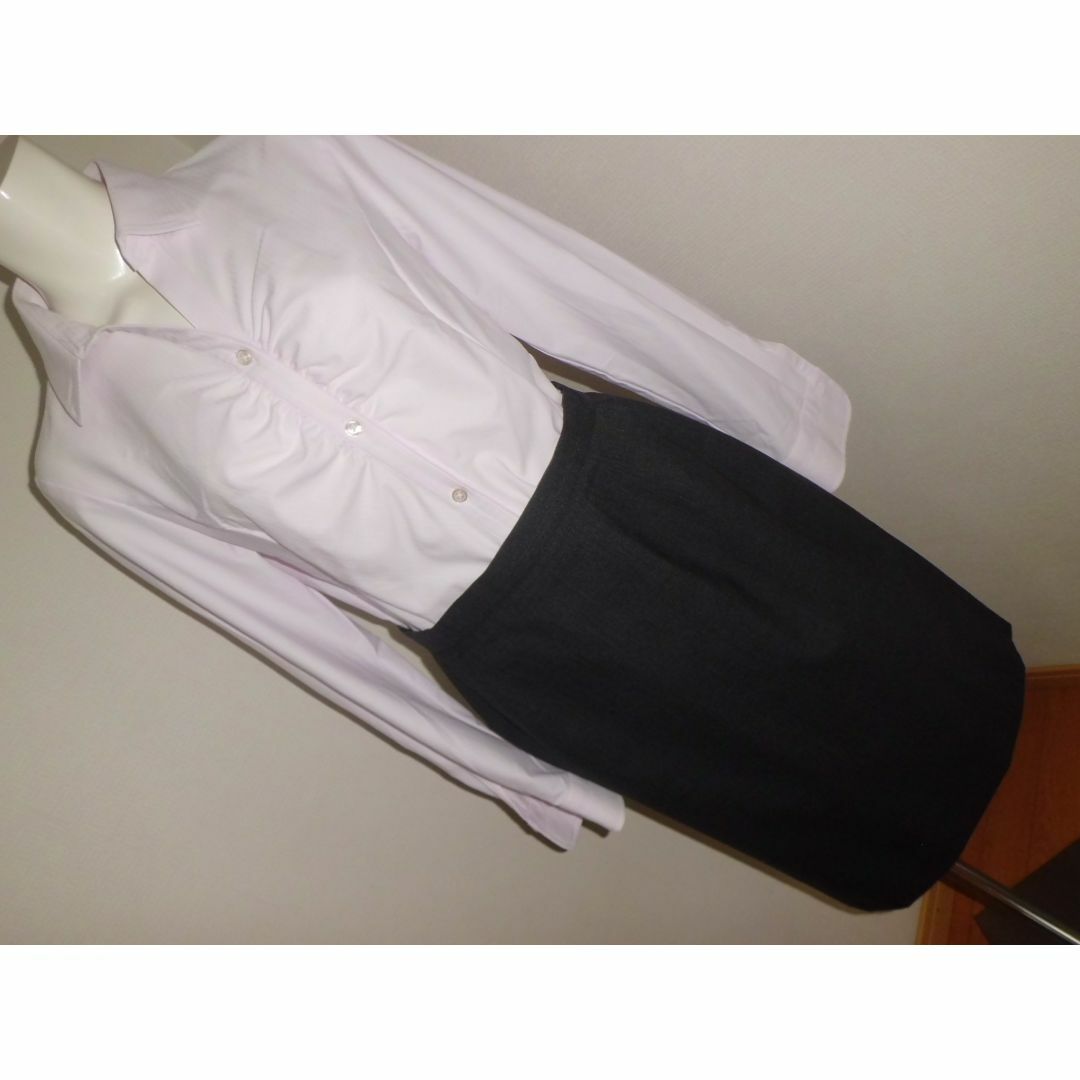 HARTFORD(ハートフォード)の11号 明るめの黒　HARTFORD 三陽商会 スカートスーツ　新社会人スーツ レディースのフォーマル/ドレス(スーツ)の商品写真
