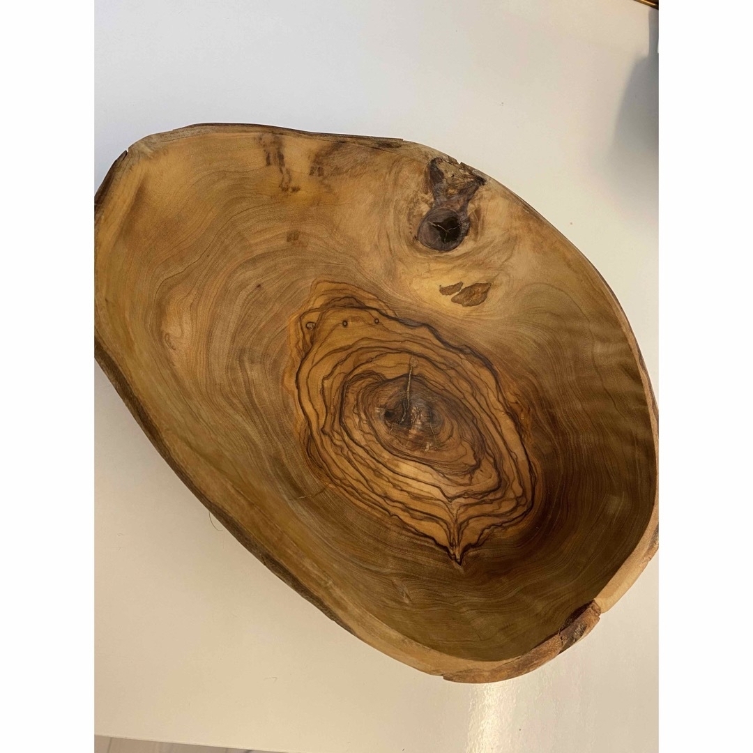 オリーブウッド　ボール　木　木製お皿　木製食器　アンティーク　インテリア　ウッド