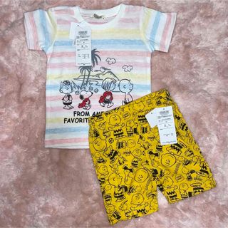 スヌーピー(SNOOPY)の新品　SNOOPY   Tシャツ80    ズボン90  値下げしました(Ｔシャツ)