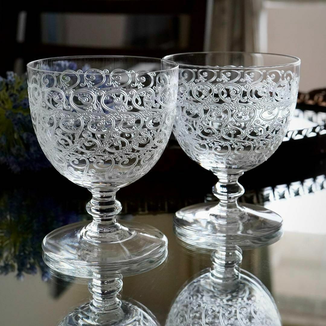 Baccarat バカラ ローハン ワイングラス ペア 2脚 高さ8.5cm | www