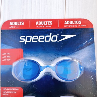 スピード(SPEEDO)の新品未使用　スピード　ゴーグル　ブルー　水中メガネ(マリン/スイミング)