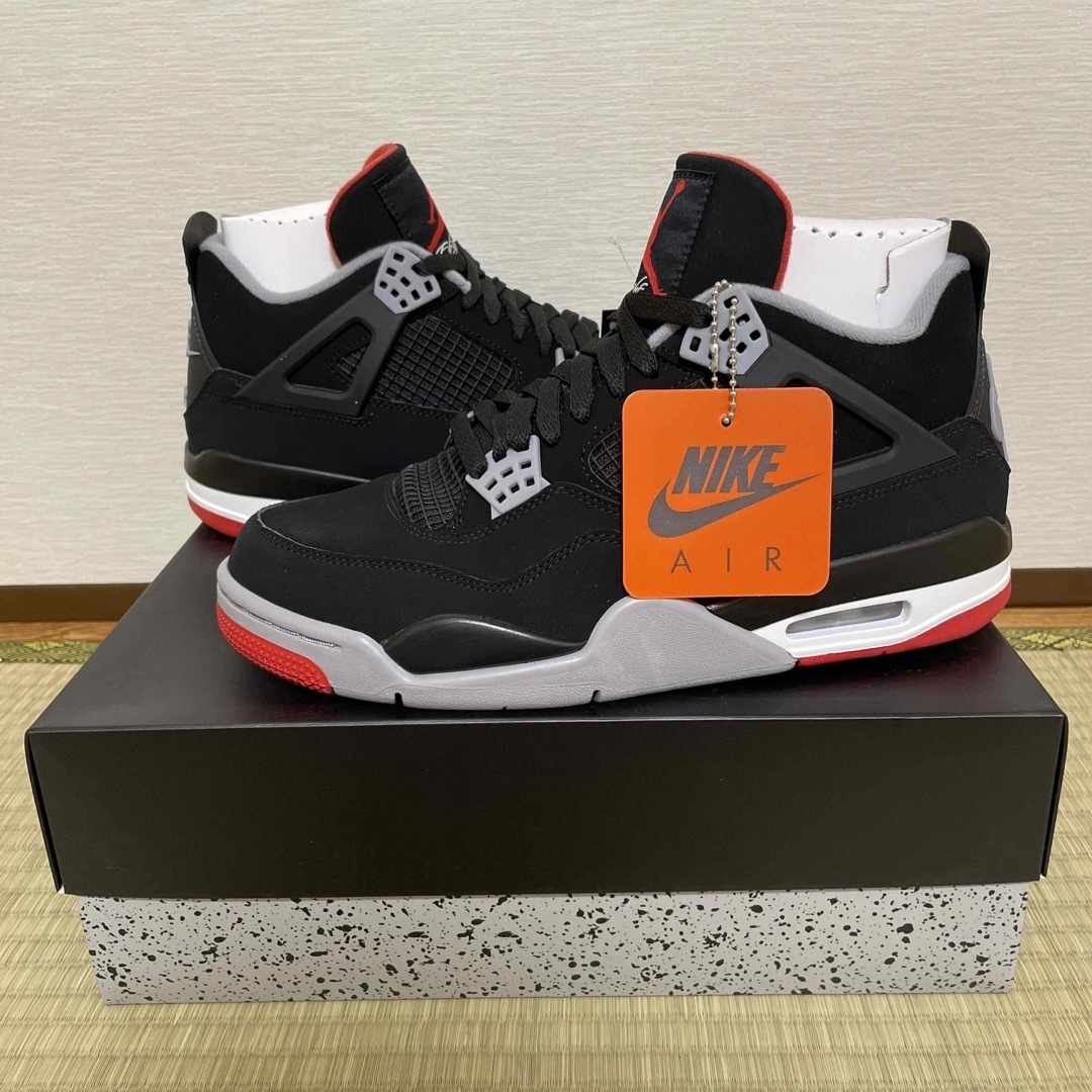 27.5cm Nike Air Jordan 4 Retro Bred 2019