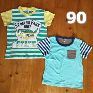 リトルベアークラブ(LITTLE BEAR CLUB)の90(80-95 リトルベアクラブ他 半袖Tシャツ２枚セット男の子トップス春夏秋(Tシャツ/カットソー)