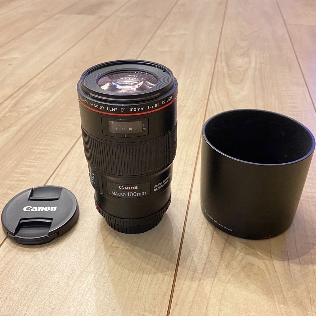 【美品】Canon レンズ EF100mm F2.8Lマクロ IS USM