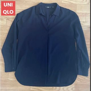 ユニクロ(UNIQLO)の【美品‼️】UNIQLO　ユニクロ　シャツ　オシャレ　シンプル　形可愛い(シャツ/ブラウス(長袖/七分))