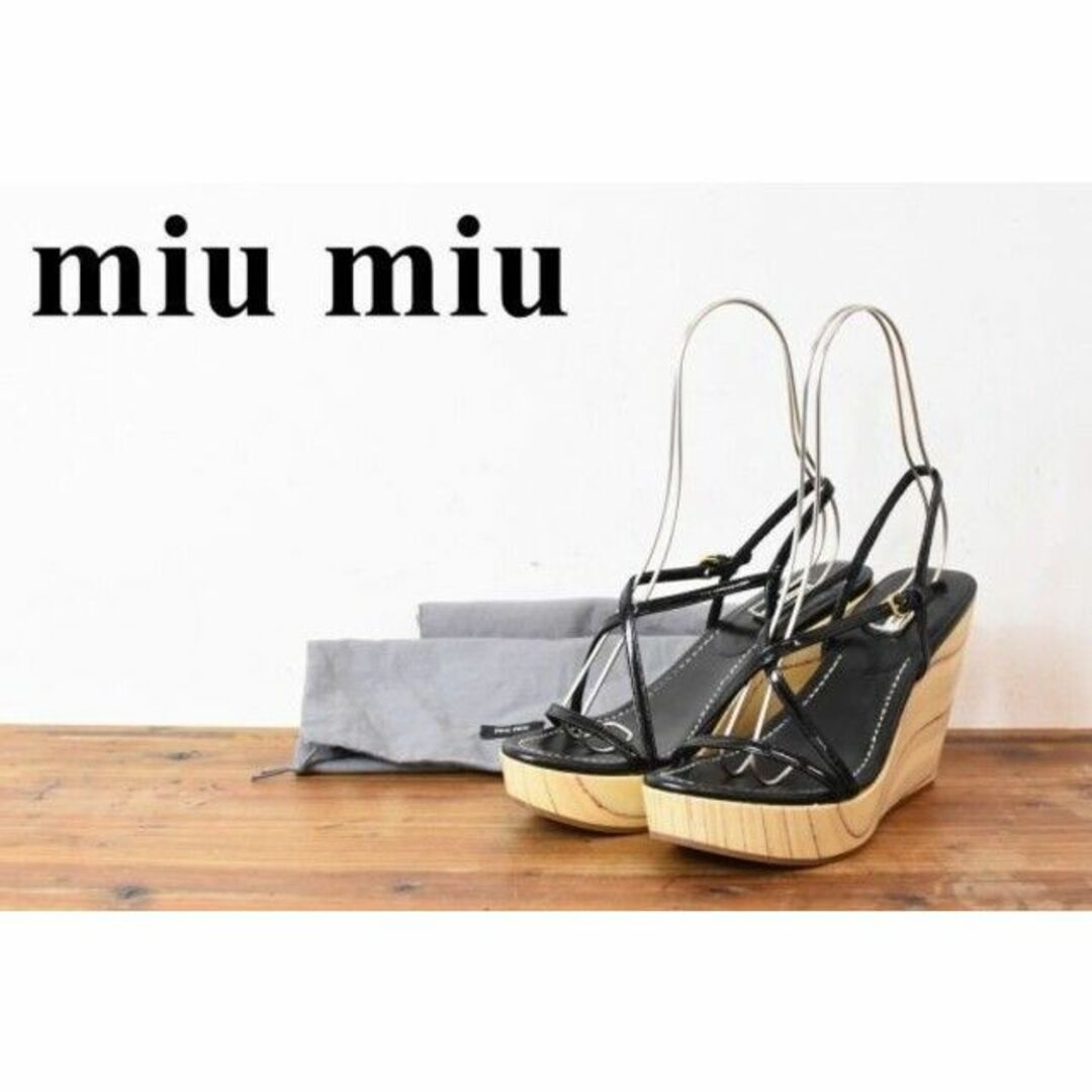 SL AR0004 美品 近年モデル miu miu ミュウミュウ7ソール高さ