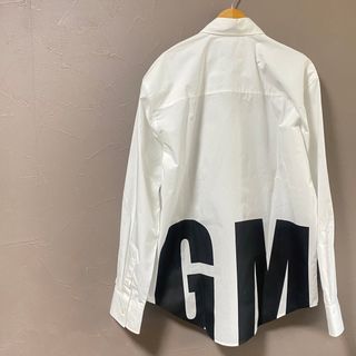 ⚠️専用出品⚠️MSGM シャツ BIG LOGO コットンポプリンシャツ