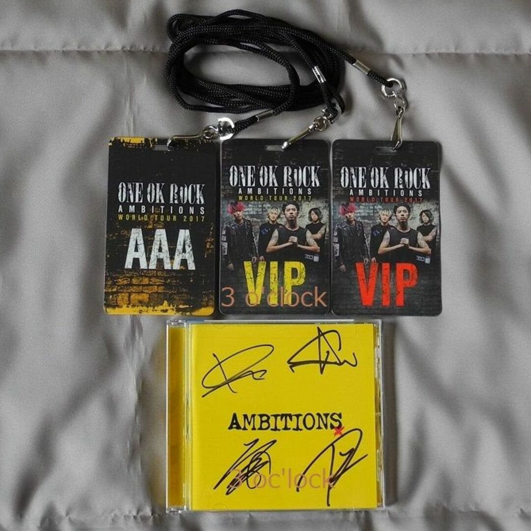 ONE OK ROCK 直筆サイン入り Ambitions