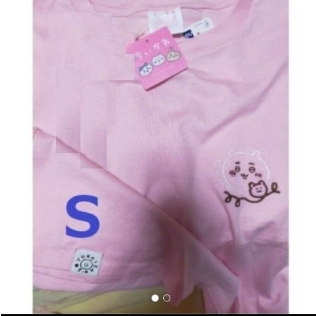 最終価格ピンク完売品GUちいかわTシャツS
