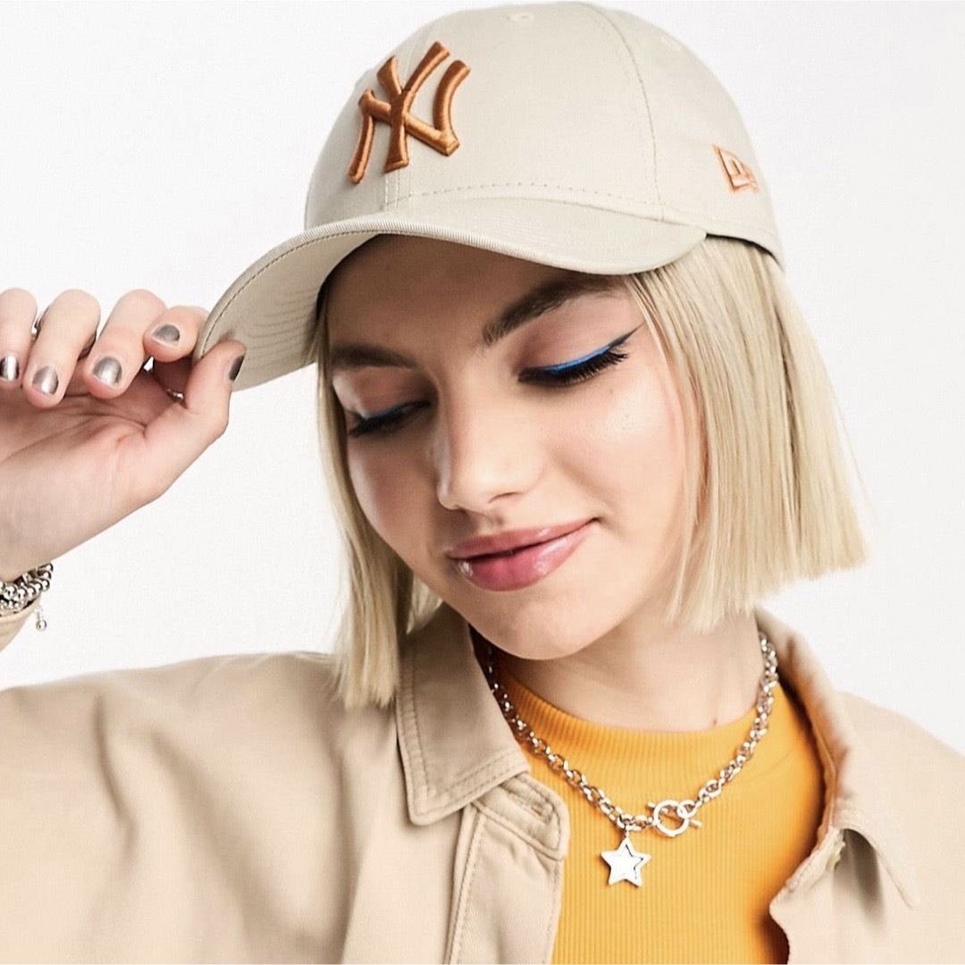 NEW ERA(ニューエラー)の【新品未使用】NEW ERA ニューエラ NY キャップ ホワイト レディースの帽子(キャップ)の商品写真