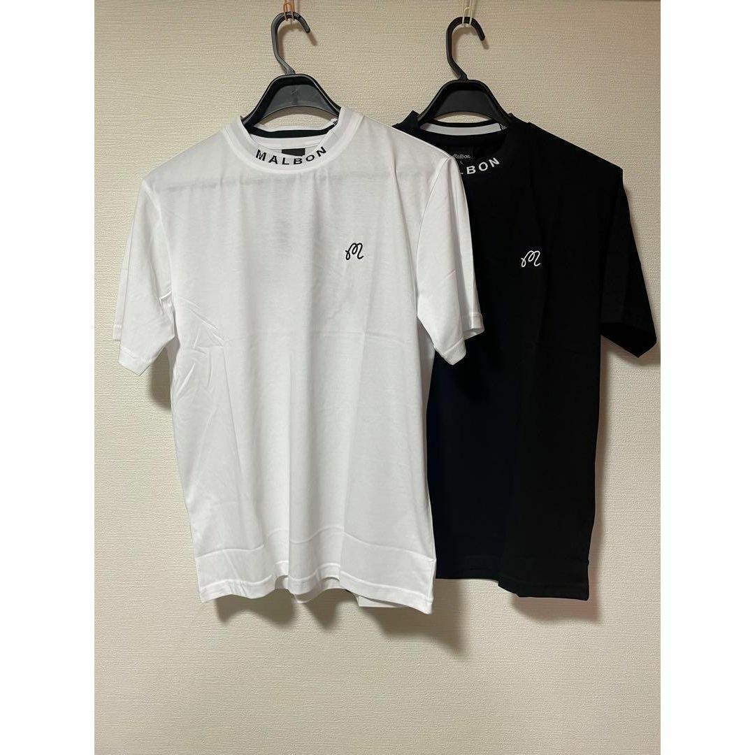 【新品*XL】Malbon マルボンゴルフ　 ポロシャツ★半袖　 黒　L 6