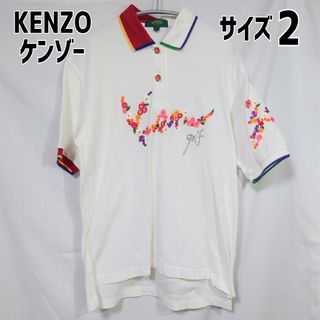 KENZO - 新品 未使用 KENZO GOLF ポロシャツ 半袖 オレンジ サイズ2の